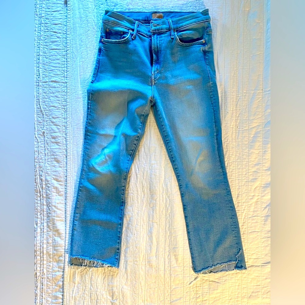 MOTHER Insider Crop Step Fray Jeans